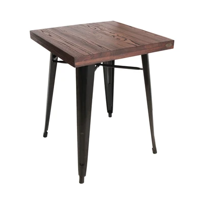 Gambar Informa London Elm Meja Tamu Square 60x60x75 cm - Hitam
