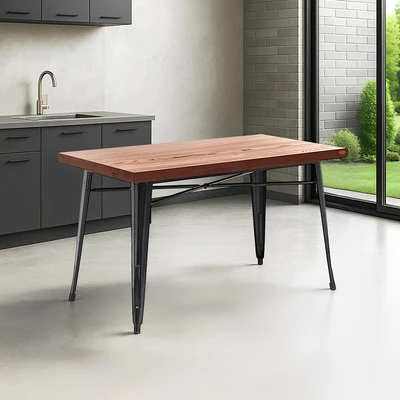 Gambar Informa London Elm Meja Tamu Edge Rectangle 130x70x75 cm - Hitam