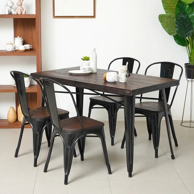 Gambar Informa London Elm Meja Tamu Edge Rectangle 130x70x75 cm - Hitam