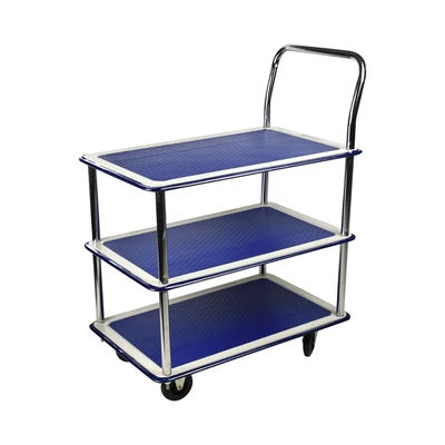 Gambar Krisbow Troli Service 3 Tingkat 72.5x86x47 cm - Biru