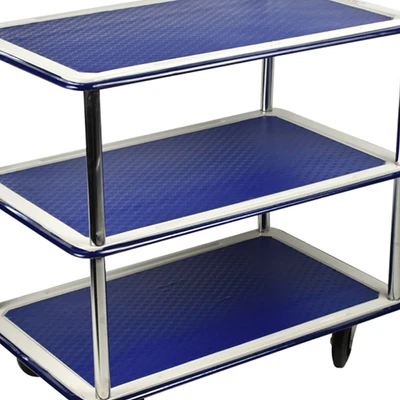 Gambar Krisbow Troli Service 3 Tingkat 72.5x86x47 cm - Biru
