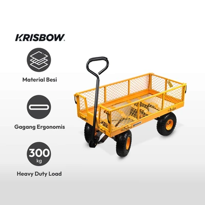 Gambar Krisbow 139x62x115 cm Troli Barang 300 Kg