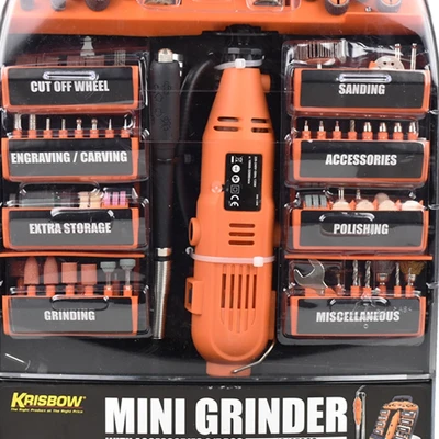 Gambar Krisbow Gerinda Mini 3 mm Dengan Aksesoris Irdgs Set 217 pcs