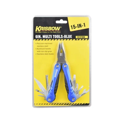 Gambar Krisbow Alat Saku Multi Tools 15 In 1 - Biru