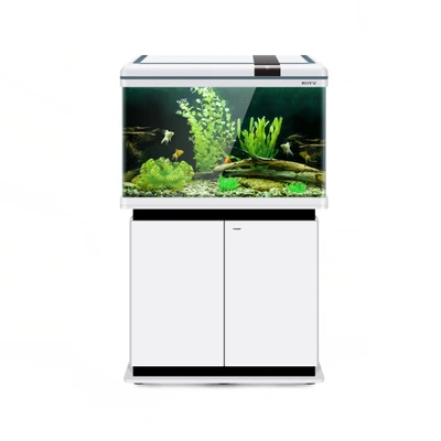 Gambar Boyu 128 Ltr Set Aquarium & Kabinet Xf-80 - Putih