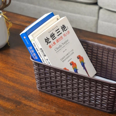 Gambar Keyway Keranjang Penyimpanan 16.8x28.1x11.9 cm - Cokelat