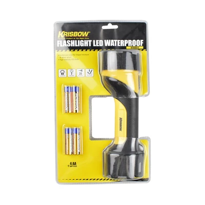 Gambar Krisbow Senter LED Tahan Air 60 Lumen 4xAA