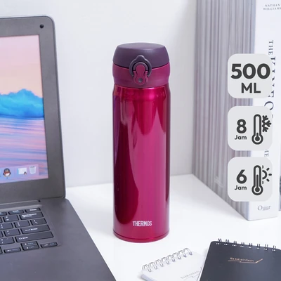Gambar Thermos Tumbler Vacuum Flask Stainless Steel One Push 500 ml - Merah
