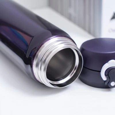 Thermos Tumbler Vacuum Flask Stainless Steel One Push 500 Ml Ungu