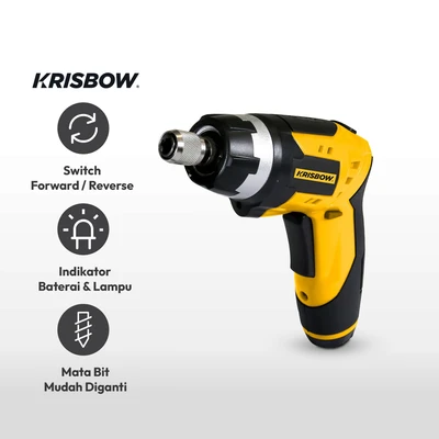 Gambar Krisbow Obeng Nirkabel Pouch 3.6V Ircs361