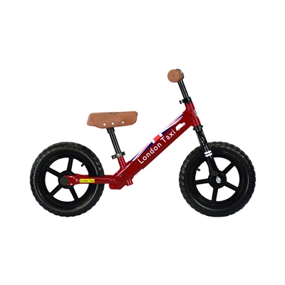 Gambar London Taxi 12 Inci Sepeda Anak Kick Bike - Merah