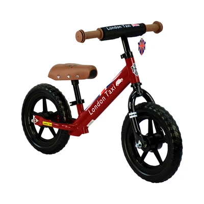 Gambar London Taxi 12 Inci Sepeda Anak Kick Bike - Merah