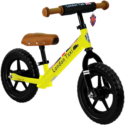 Gambar London Taxi 12 Inci Sepeda Anak Kick Bike - Kuning