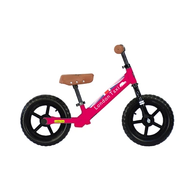 Gambar London Taxi 12 Inci Sepeda Anak Kick Bike - Pink