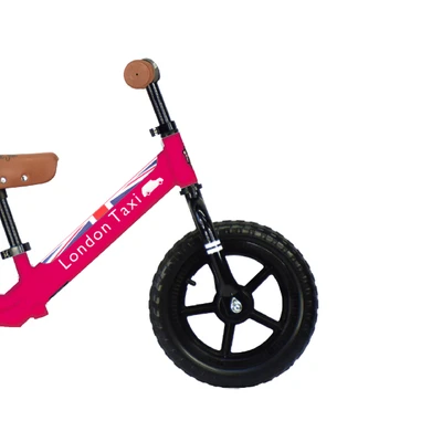 Gambar London Taxi 12 Inci Sepeda Anak Kick Bike - Pink