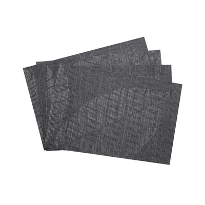 Gambar Forhom Tatakan Piring 30x45 cm PVC 81602 Set 4 pcs - Cokelat Tua