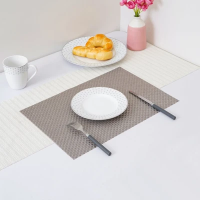 Gambar Forhom Tatakan Piring PVC 30x45 cm 0802 Set 4 pcs - Krem