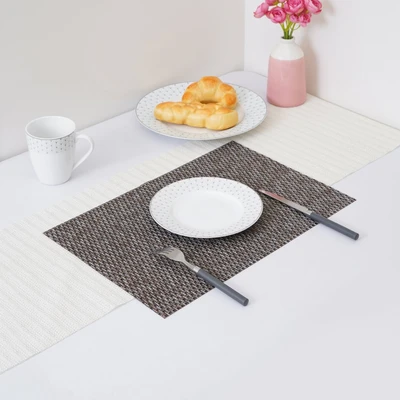 Gambar Forhom Tatakan Piring PVC 0506B Set 4 pcs - Hitam