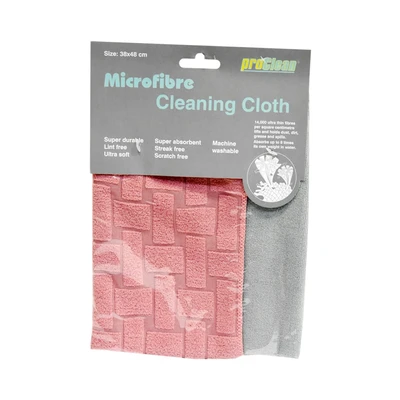 Gambar Proclean Kain Lap Microfiber - Pink Abu-abu