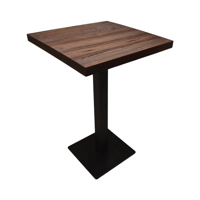 Gambar Informa London Elm Meja Bar Square 70x70x105 cm - Hitam