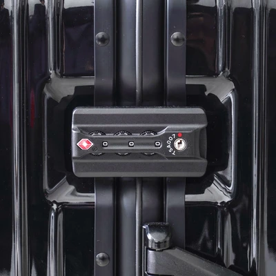 Gambar Luggo Pixie Koper PC & Aluminium TSA Lock 24 Inch - Hitam