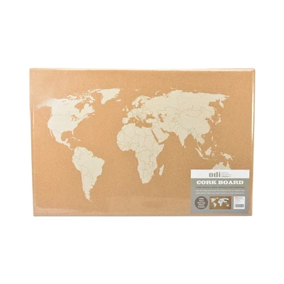 Gambar Odi Cork Board Peta Dunia
