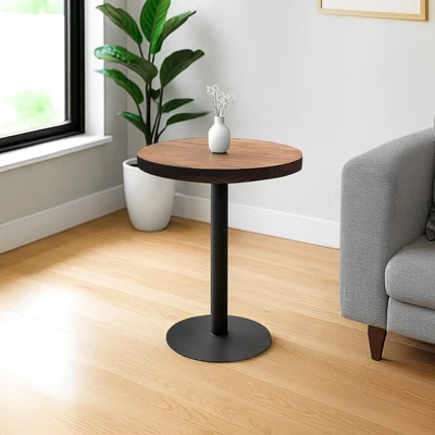 Gambar Informa London Elm Meja Tamu Round 70x70x75 cm - Hitam