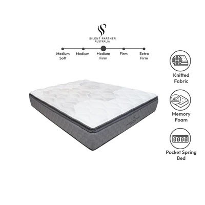 Gambar Silent Partner 160x200x33 cm Perth Kasur Memory Foam Spring Pocket
