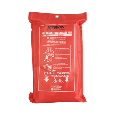 Gambar Krisbow Fire Blanket Fiberglass 150x180 cm