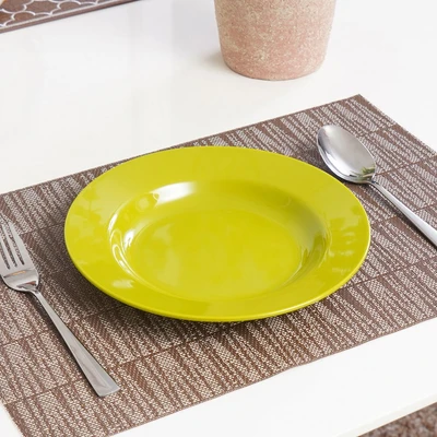 Gambar Krischef Piring Makan Plastik Round 23x23 cm - Hijau