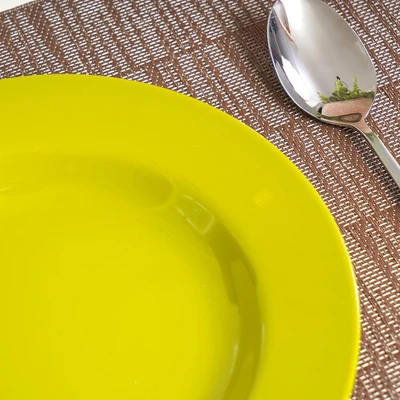 Gambar Krischef Piring Makan Plastik Round 23x23 cm - Hijau
