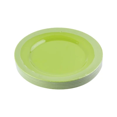 Gambar Krischef Piring Makan Plastik Round 25x25 cm - Hijau