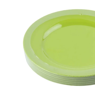 Gambar Krischef Piring Makan Plastik Round 25x25 cm - Hijau