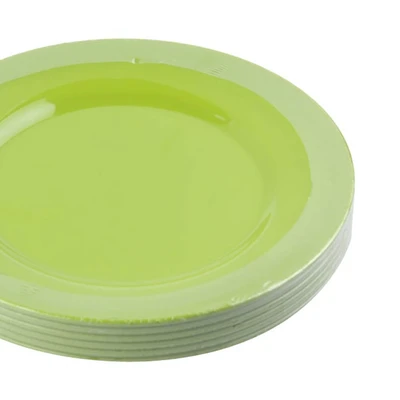 Gambar Krischef Piring Makan Plastik Round 25x25 cm - Hijau