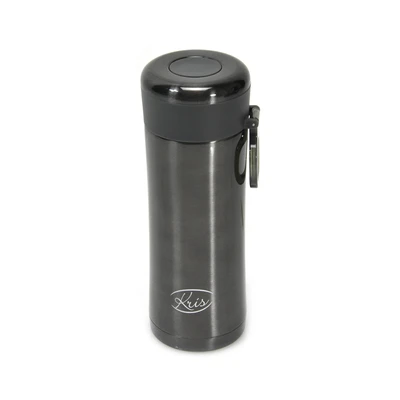 Gambar Kris 350 Ml Botol Vacuum Flask Double Wall Dengan Saringan - Hitam