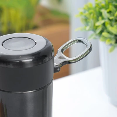 Gambar Kris 350 Ml Botol Vacuum Flask Double Wall Dengan Saringan - Hitam