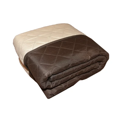 Gambar Informa Sarung Pelindung Sofa 2 Seater Polyester Reversible 120x245 cm - Cokelat