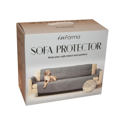 Gambar Informa Sarung Pelindung Sofa 2 Seater Polyester Reversible 120x245 cm - Cokelat