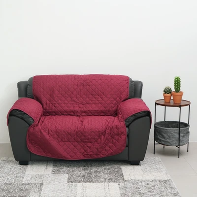 Gambar Informa Sarung Pelindung Sofa 2 Seater Polyester Reversible 179x223 cm - Merah Wine