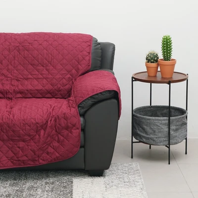 Gambar Informa Sarung Pelindung Sofa 2 Seater Polyester Reversible 179x223 cm - Merah Wine