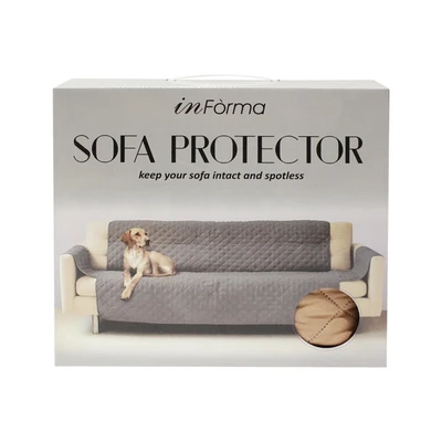 Gambar Informa Sarung Pelindung Sofa 3 Seater Polyester Reversible 160x245 cm - Merah Wine