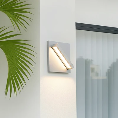 Gambar Eglare Twisted Lampu Dinding Outdoor 3.6 Watt 3000K