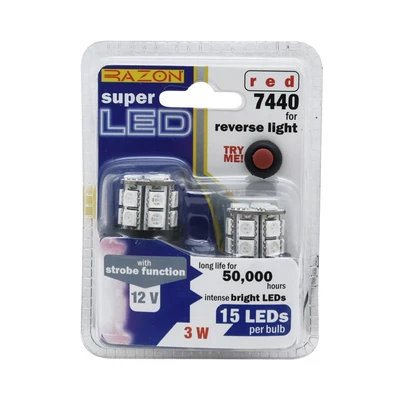 Gambar Razon Set Lampu Mundur Mobil LED 3W 2 Pcs - Merah