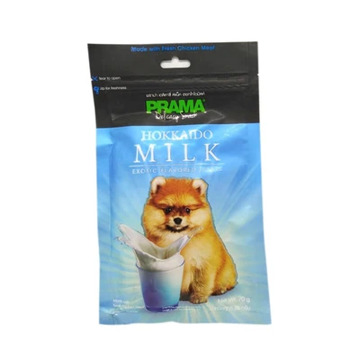 Gambar Prama Camilan Anjing All Breeds Hokkaido Milk 70 gr