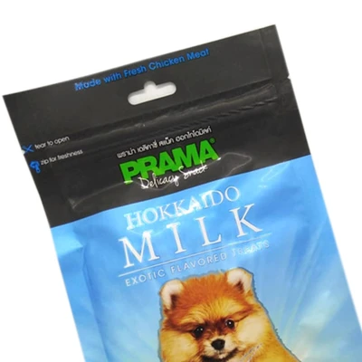 Gambar Prama Camilan Anjing All Breeds Hokkaido Milk 70 gr
