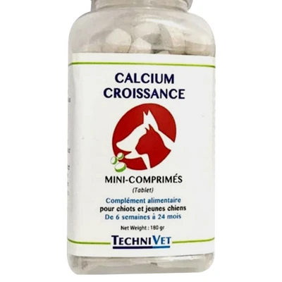 Gambar Technivet Suplemen Anjing Calcium Croissance 180 gr