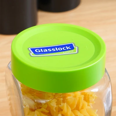 Gambar Glasslock Stoples Kaca Lime 500 ml Transparan - Hijau