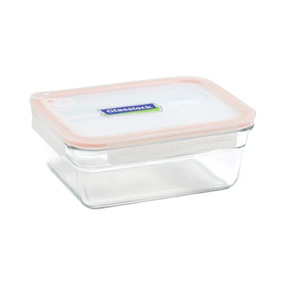 Gambar Glasslock Oven Safe Wadah Makanan Kaca Aircap 1.7 Liter - Oranye