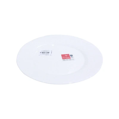 Gambar Bormioli Rocco Toledo Piring Saji Dessert Kaca 20x20 cm - Putih