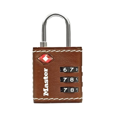 Gambar Masterlock Gembok Koper Tsa 3.2 Cm - Cokelat